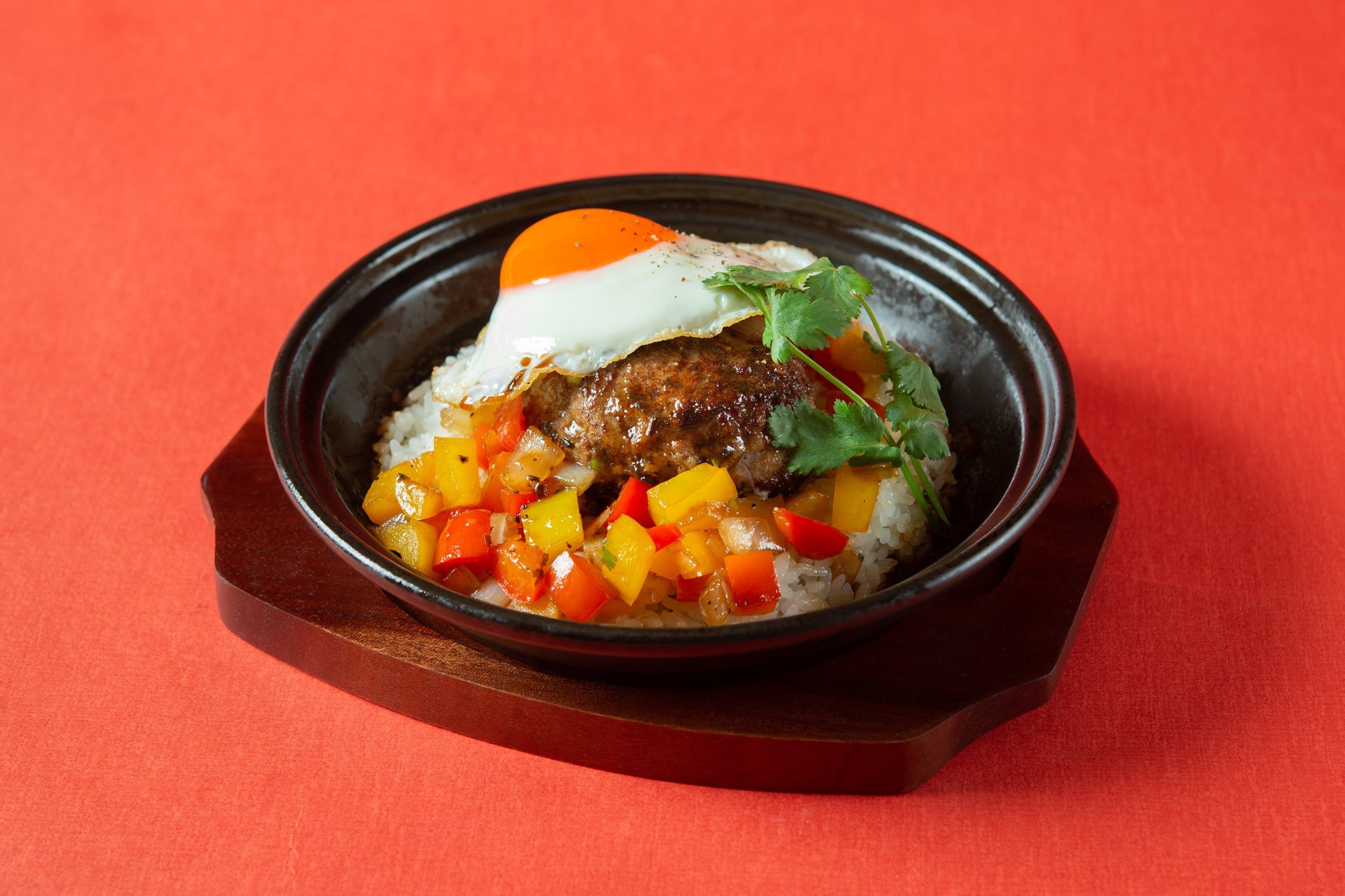 熟成ハンバーグの熱帯ガパオライス