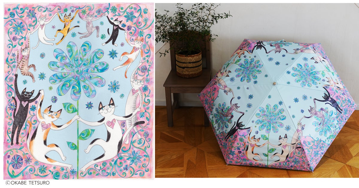 ねこ画家おかべてつろう氏サイン会】バッグ・小物・傘デビュー記念。人 ねこ画家おかべてつろう氏サイン会】バッグ・小物・傘デビュー記念。人
