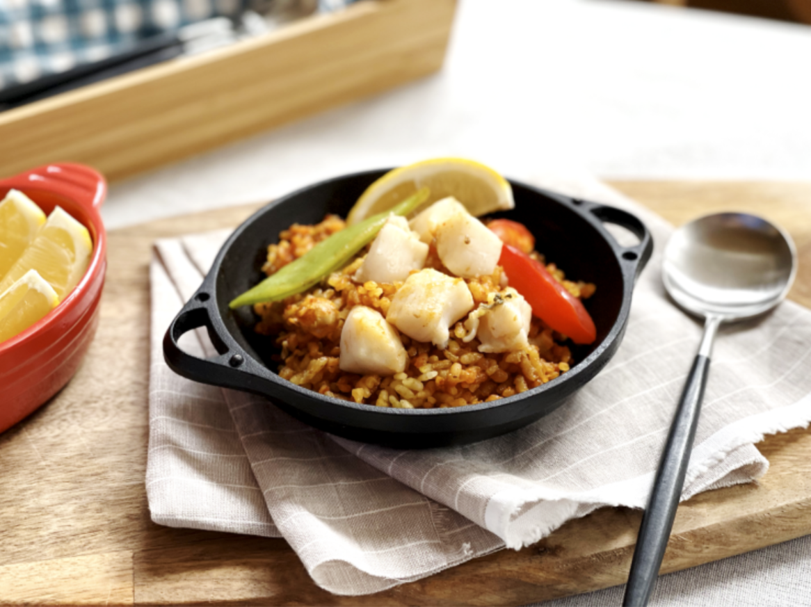 パエリア盛り付け例