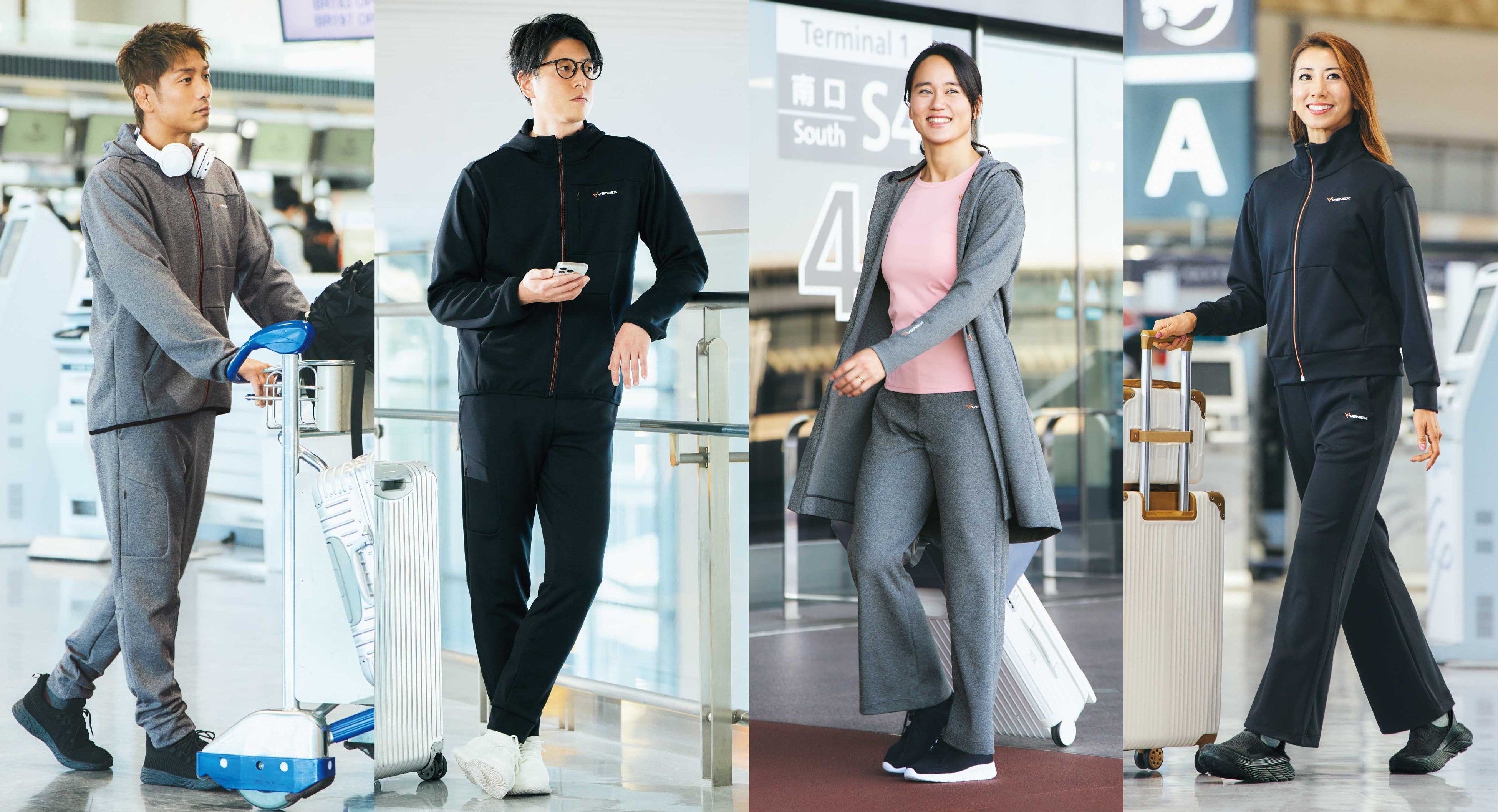 VENEX リカバリームーヴウェア ジップアップフードジャケット 冨永愛CM