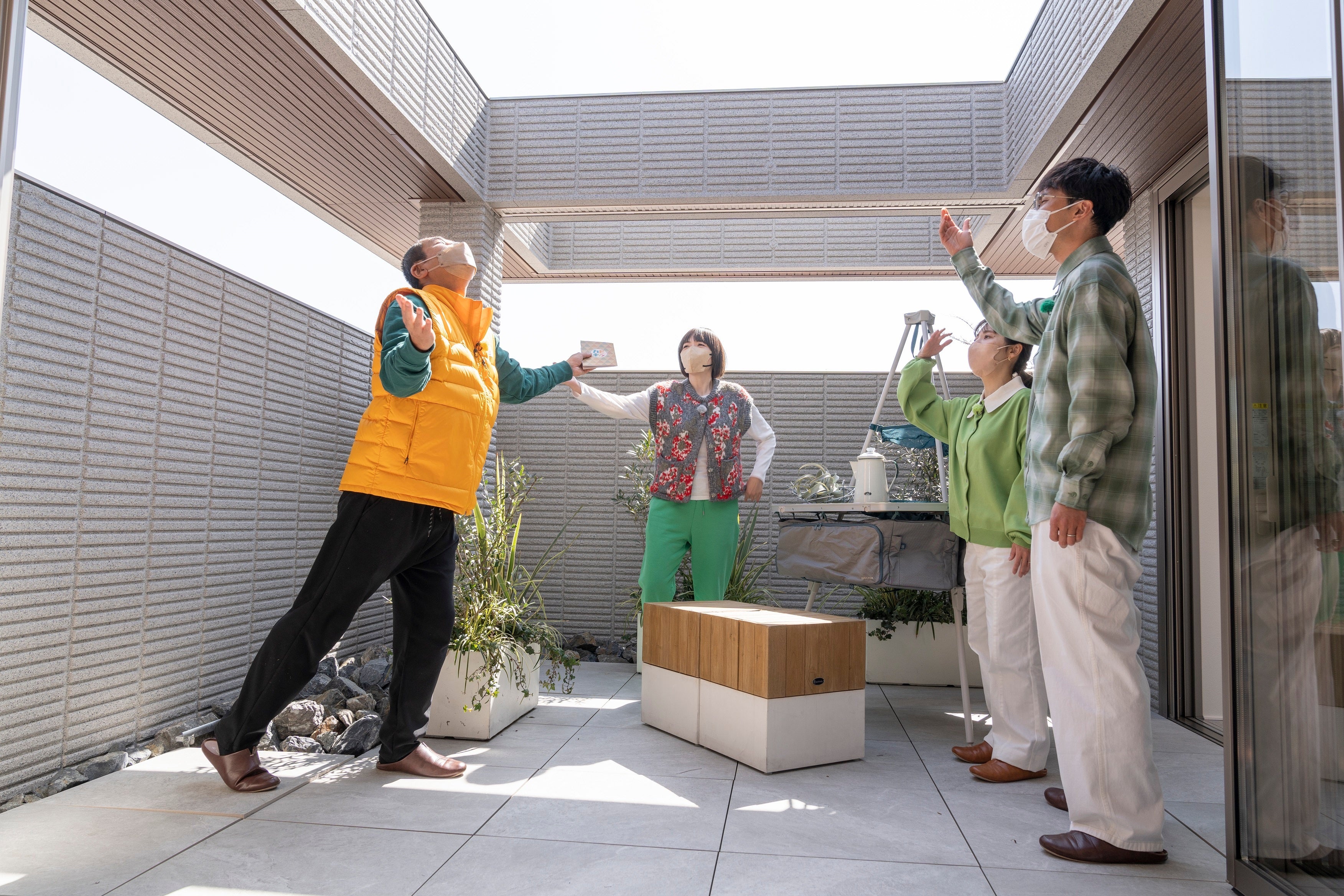 内覧で大興奮の一同