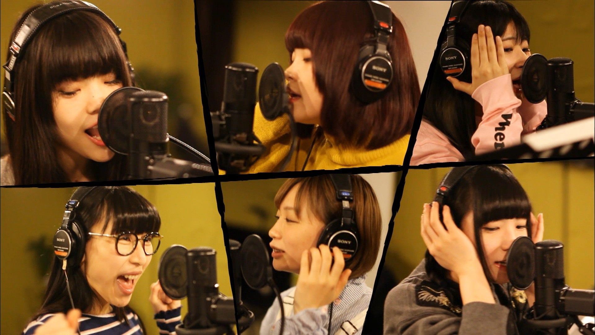 レコーディングの６人