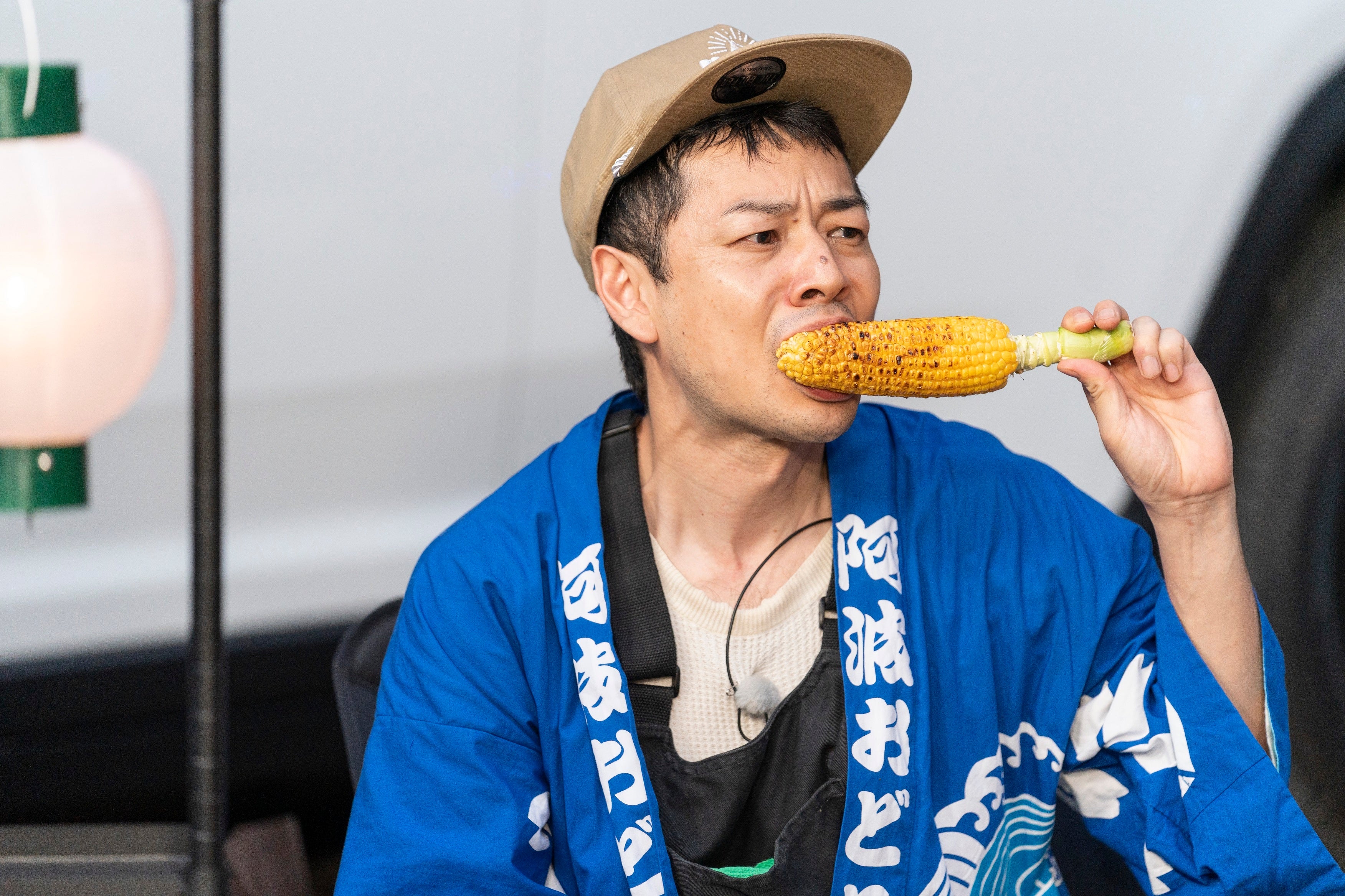 夕食はお祭り気分で屋台料理