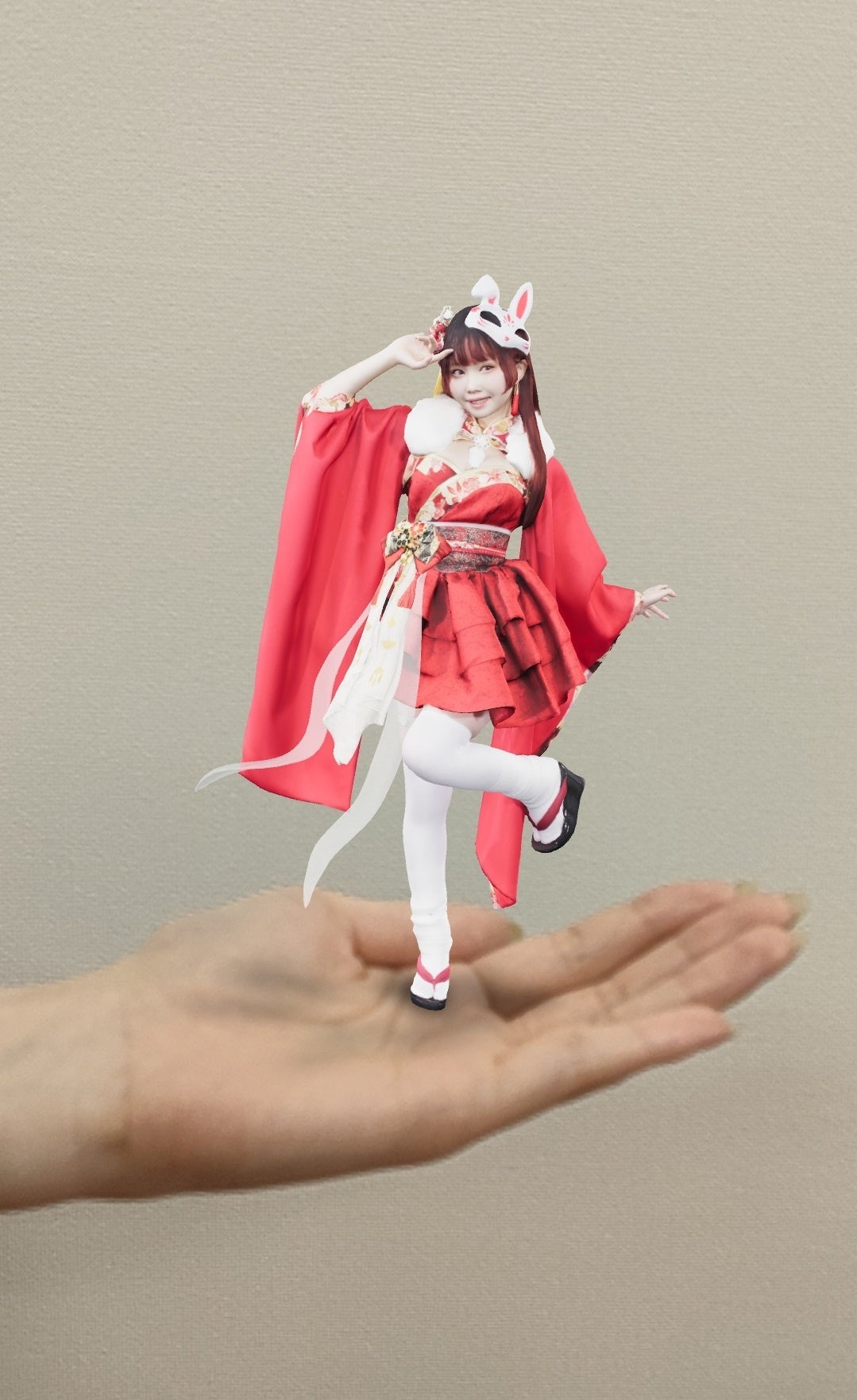 AR機能を使用したデジタルフィギュア