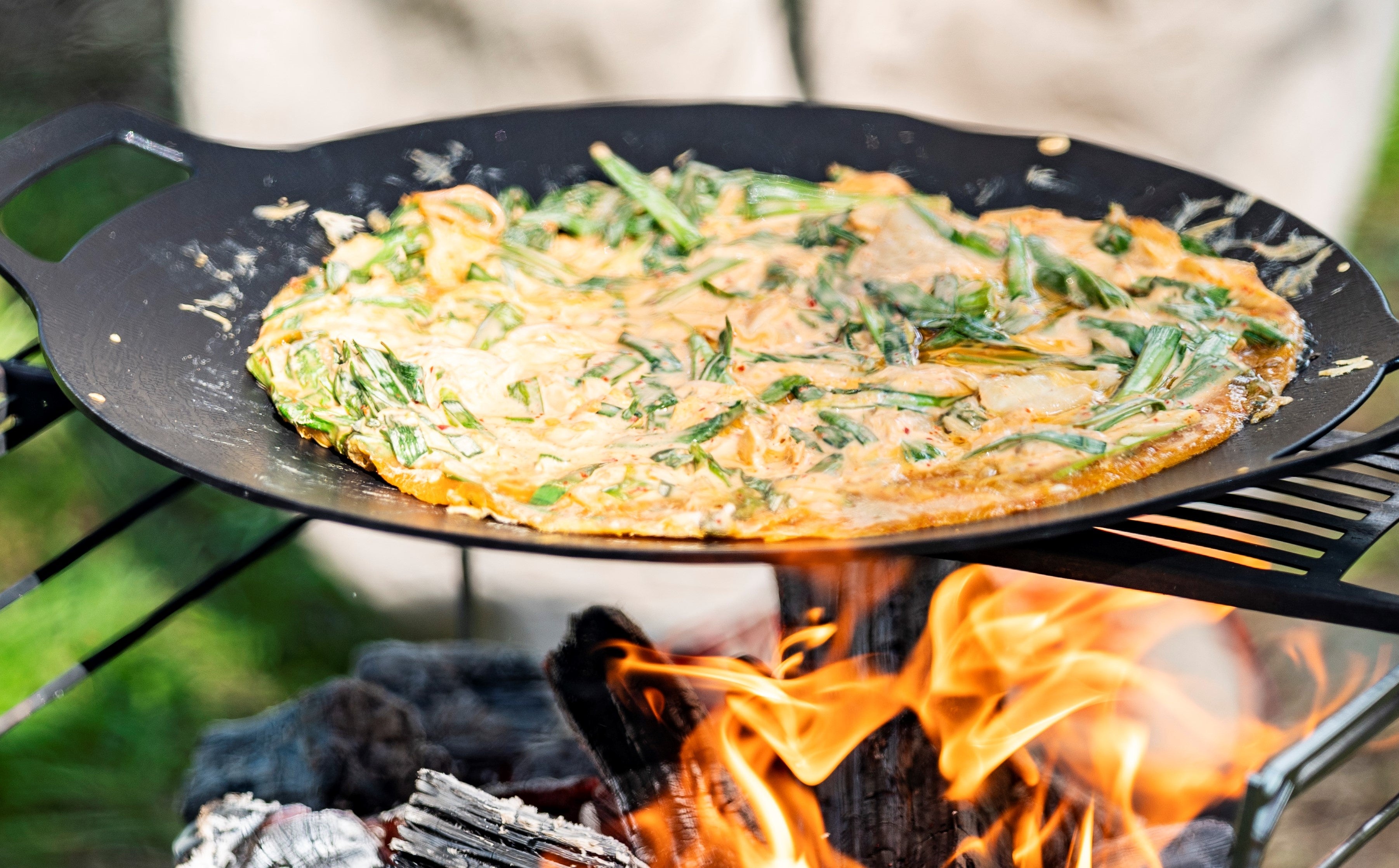 料理　キムチーズチヂミ