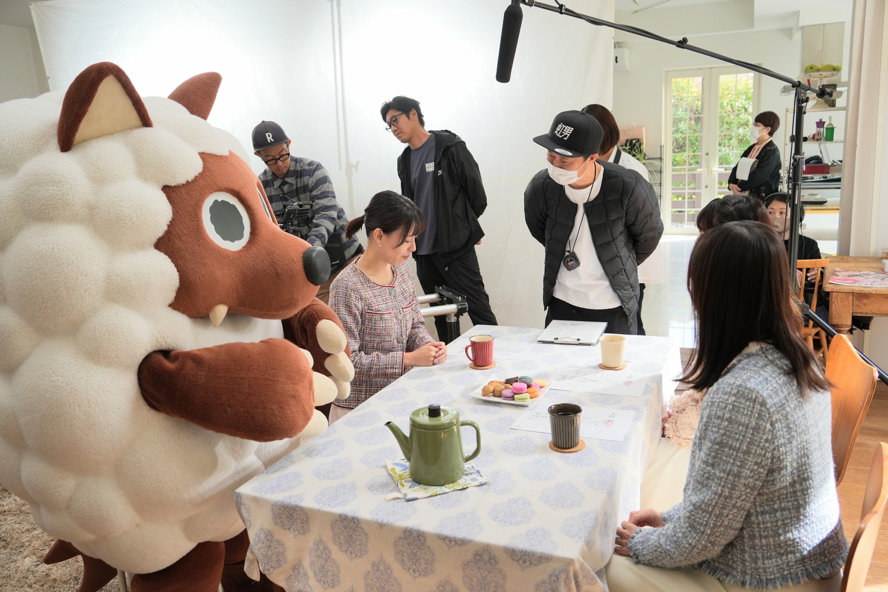 啓発動画の撮影の様子