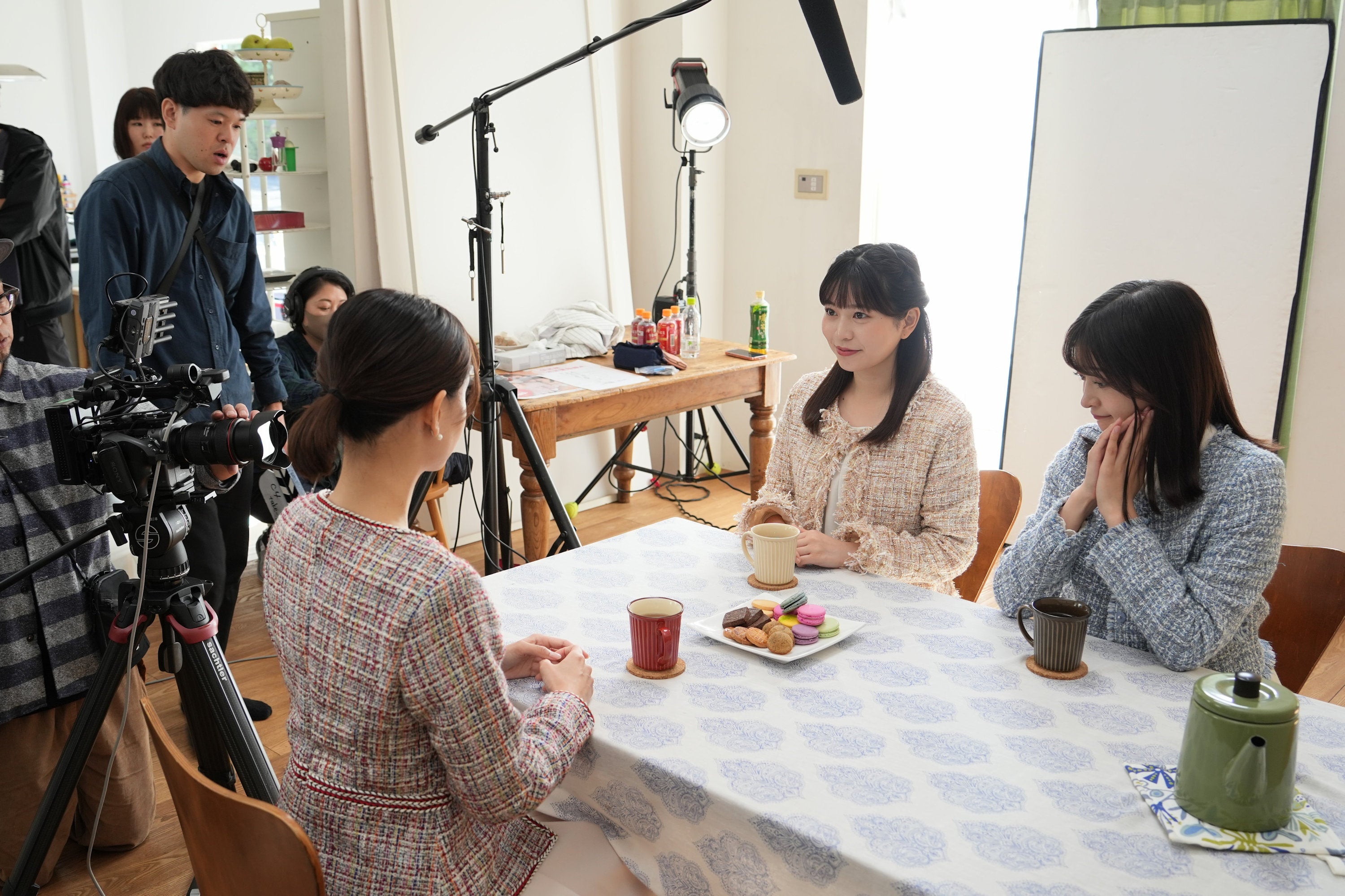 啓発動画の撮影の様子