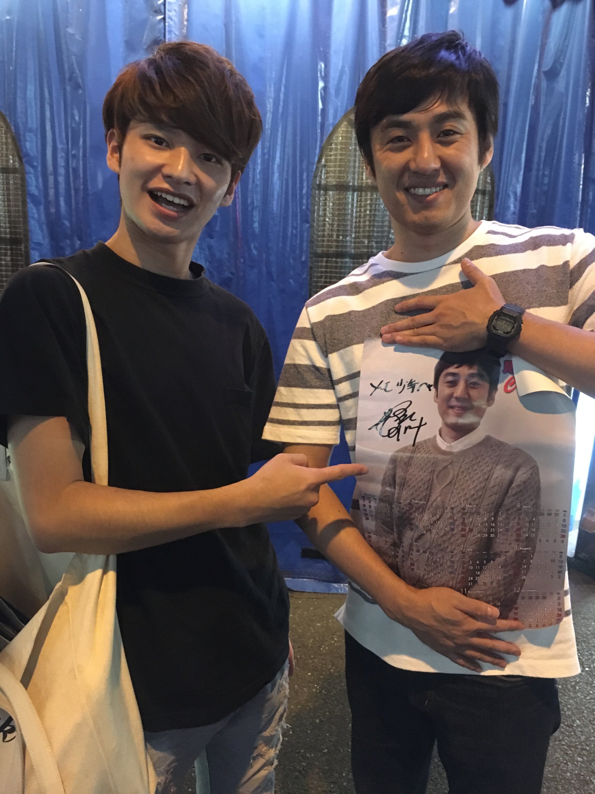 ファン時代のロバート山本さんと篠田D