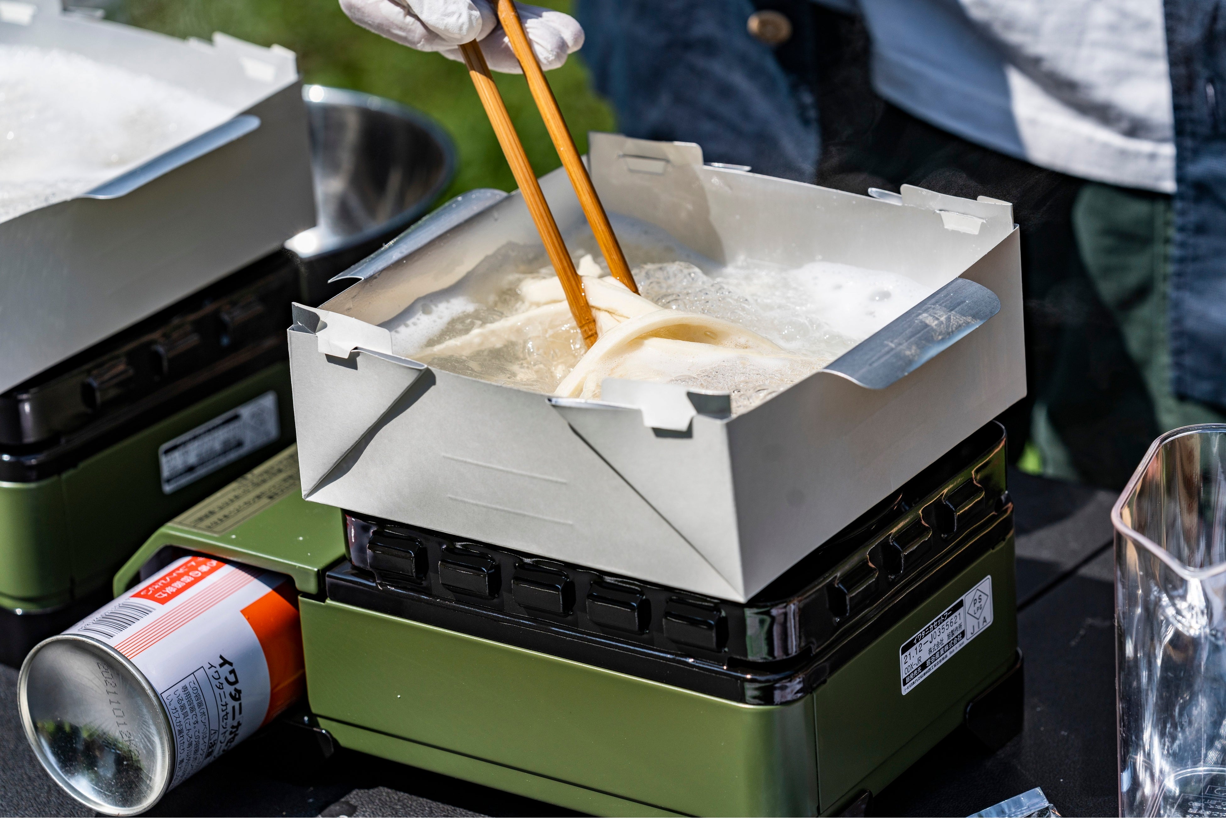 防災グッズで調理