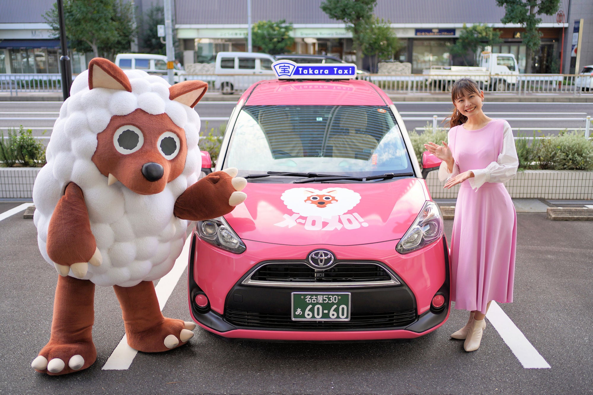 メ～テレ60周年アンバサダー・望木聡子アナウンサーとマスコットキャラクター・ウルフィ