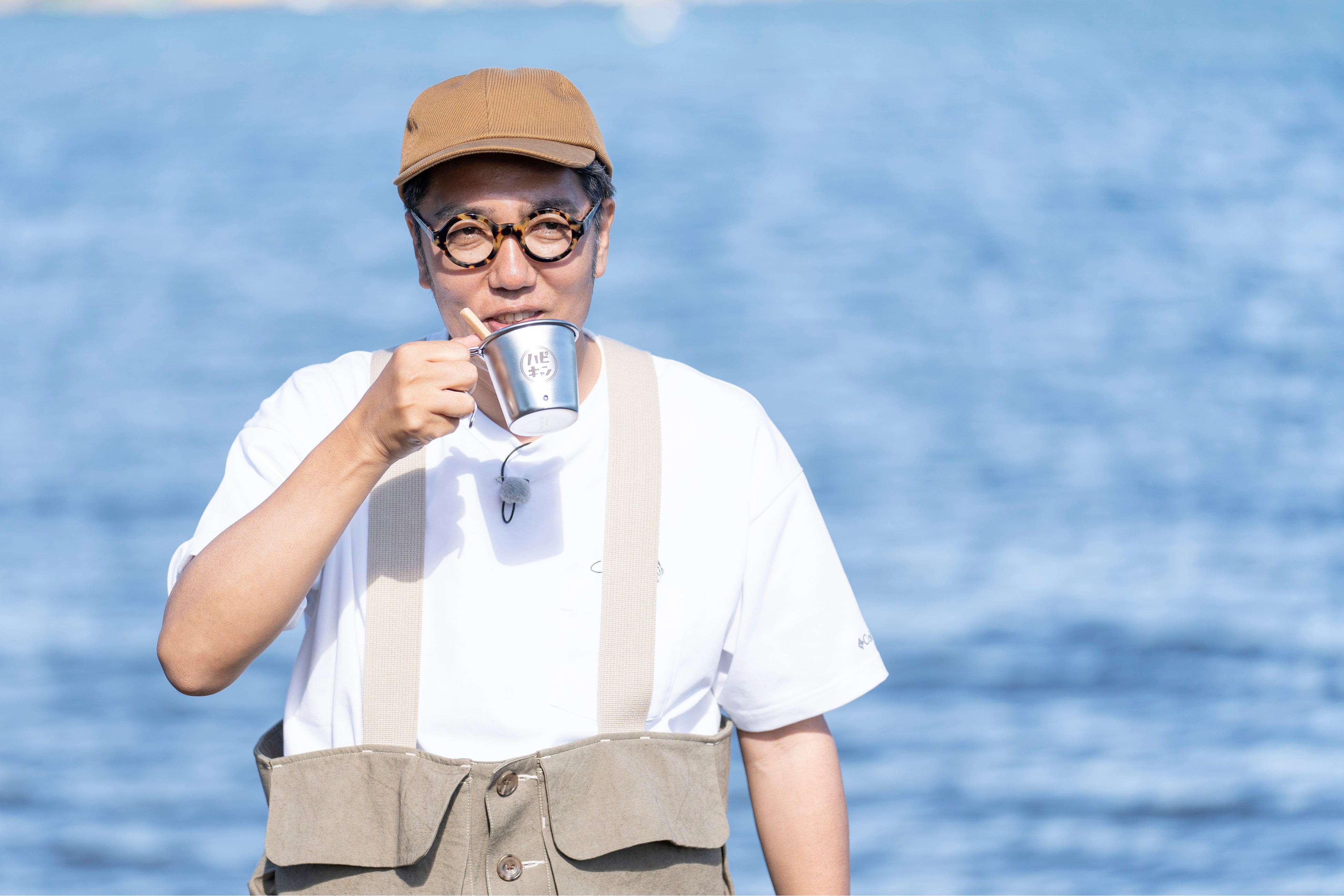 湖畔でコーヒーブレイク