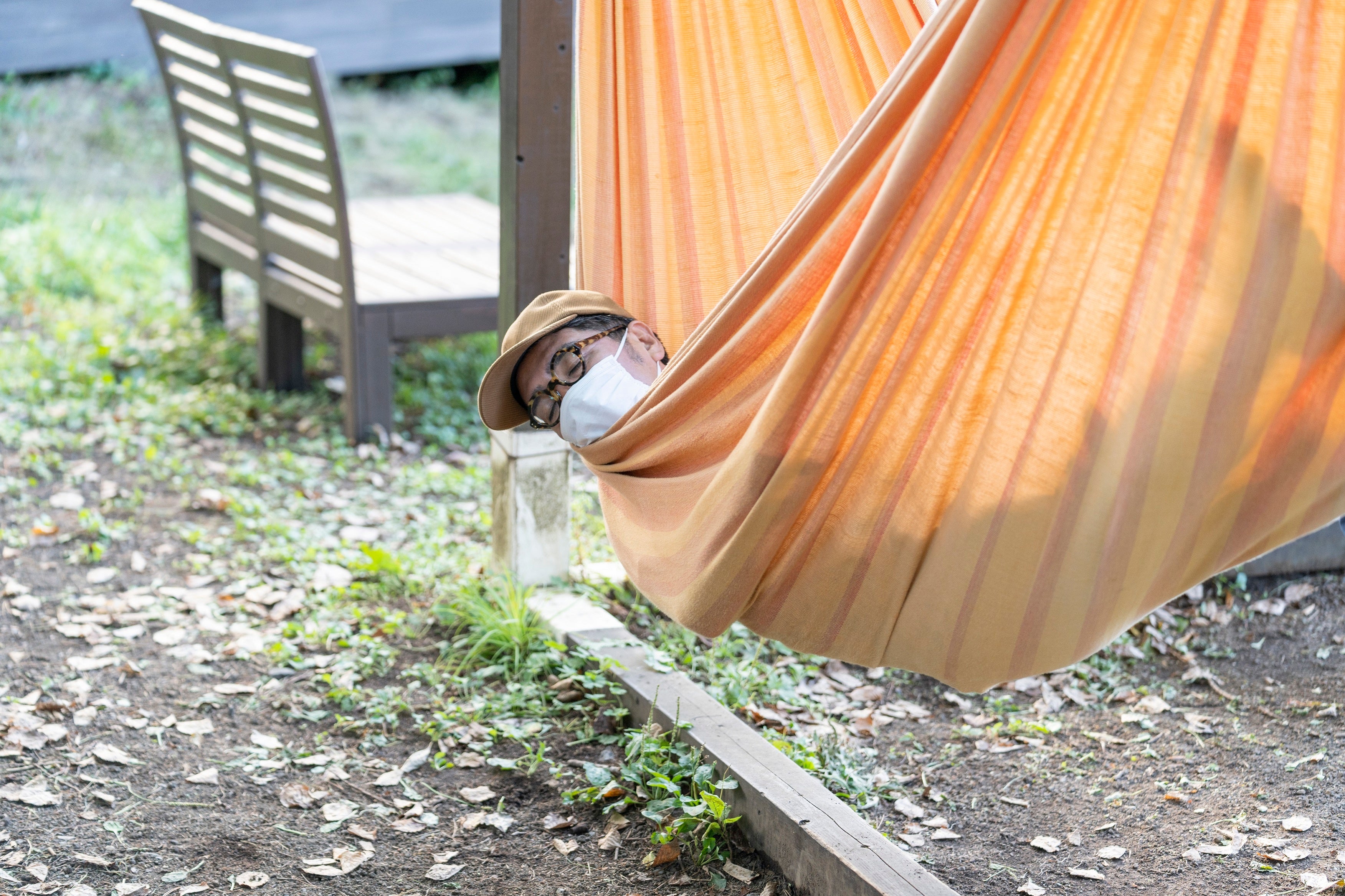 ハンモックカフェでひと休み