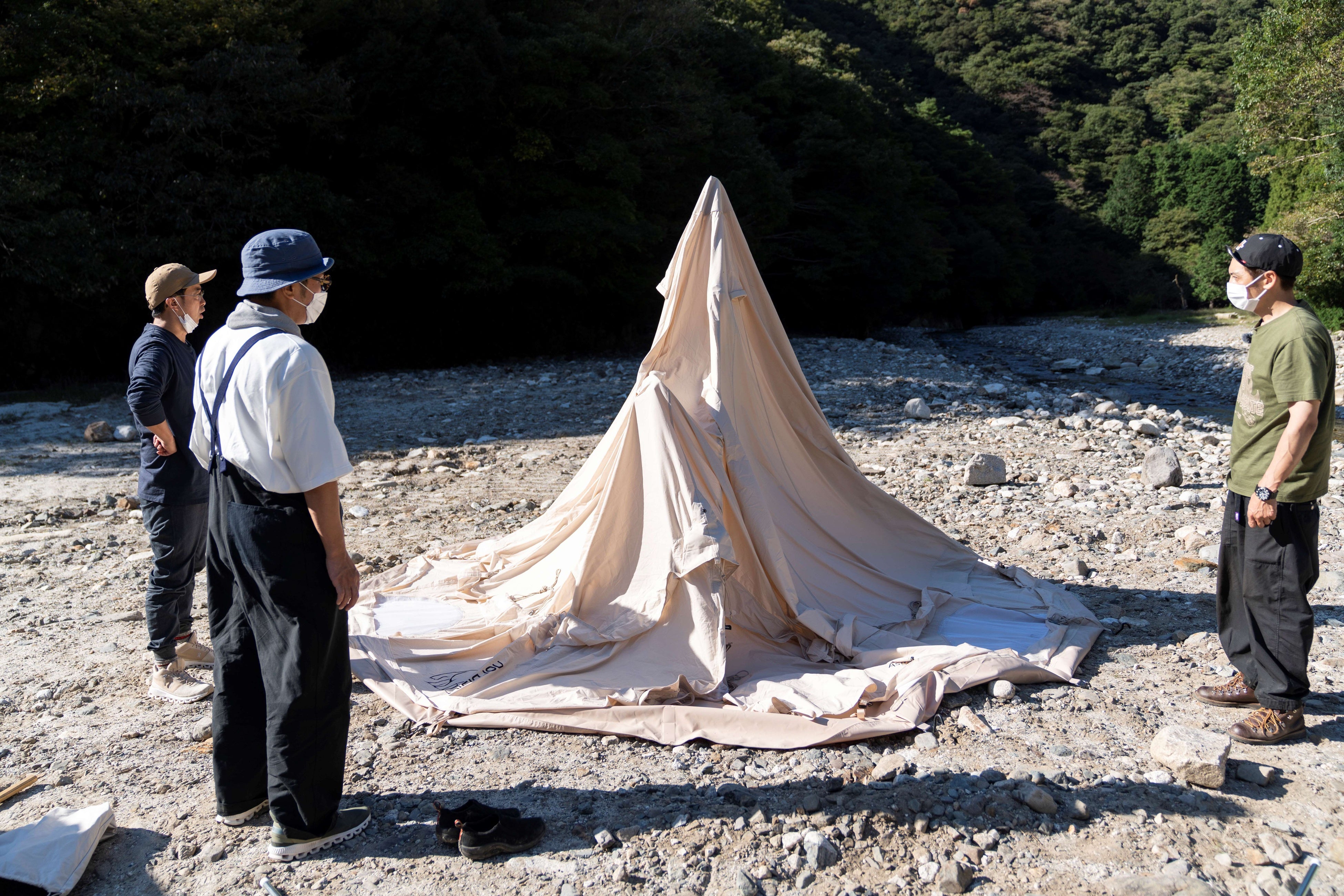 初のノルディスクテントに大苦戦