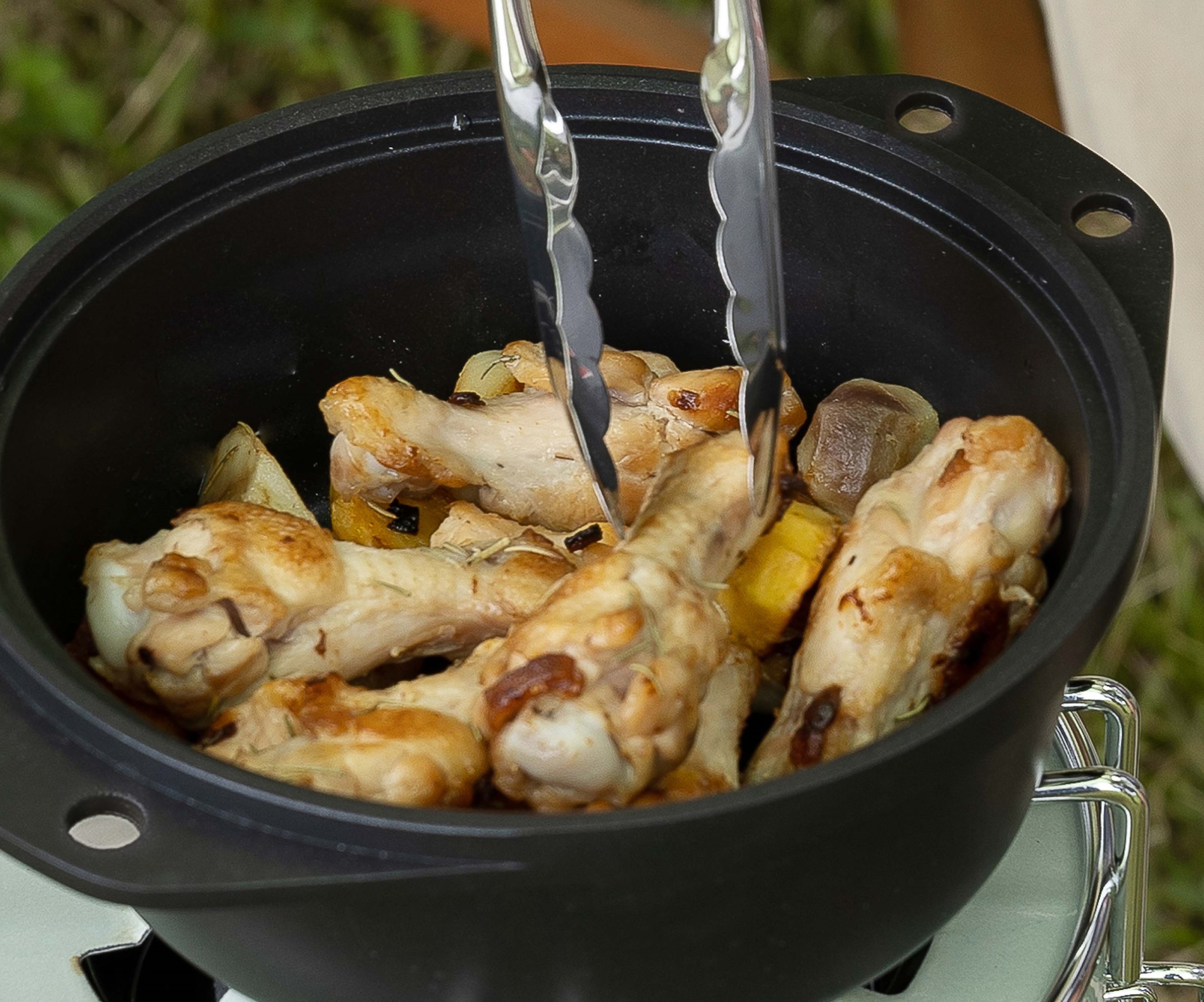 「焼く」チキンなどの焼き物に