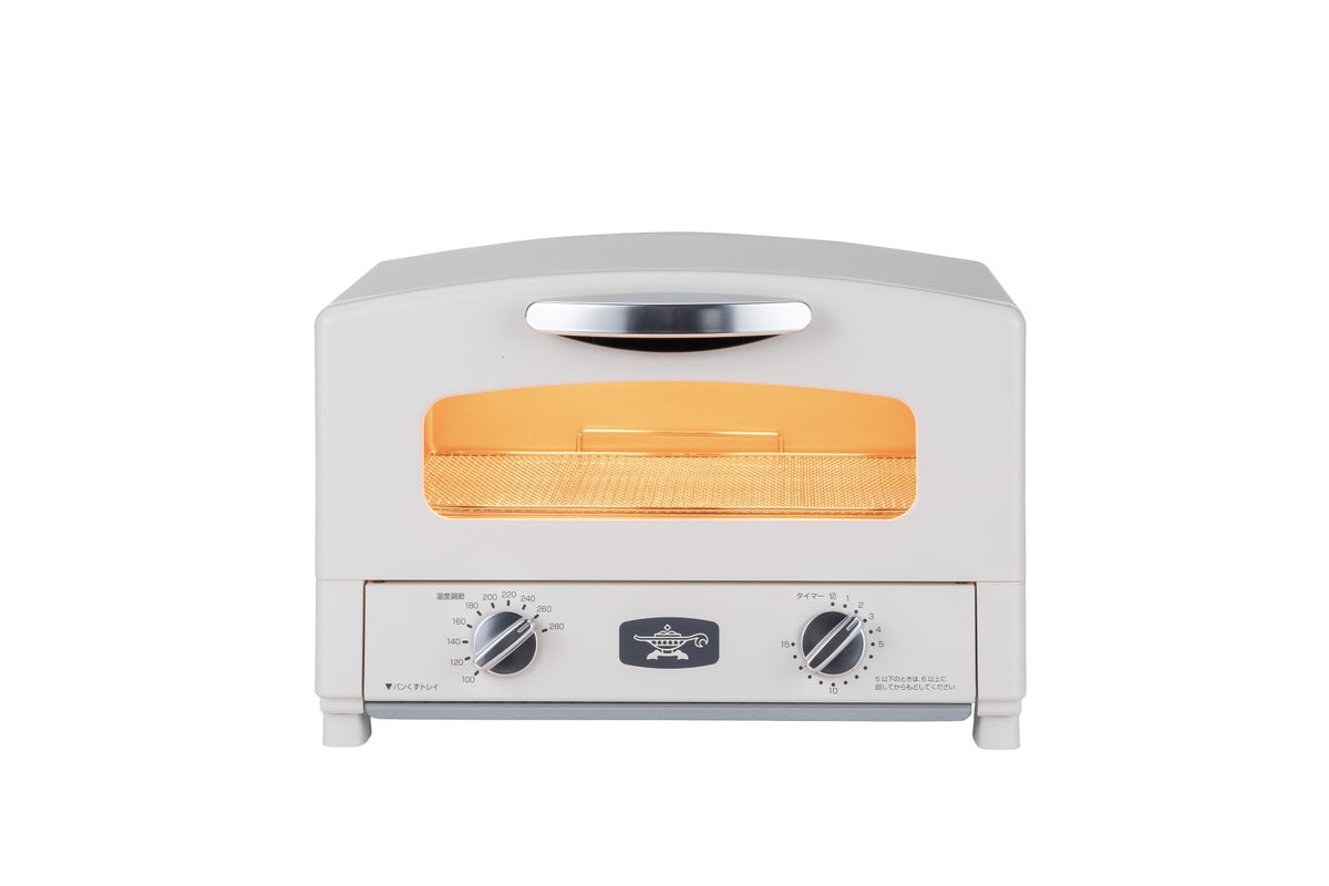 AET-GS13D(ホワイト) 可動式焼き網の採用