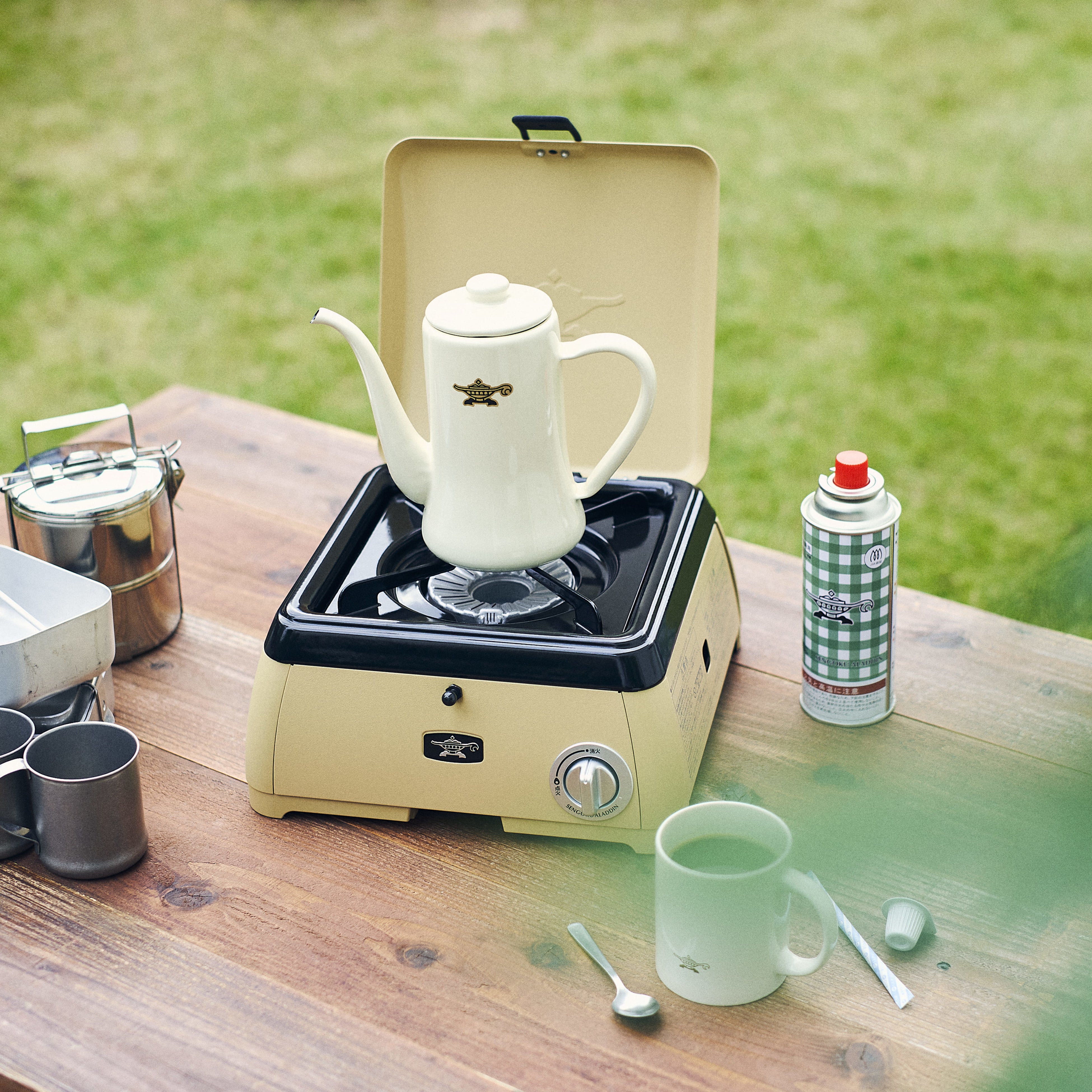 ポータブル ガス カセットコンロ kama-do