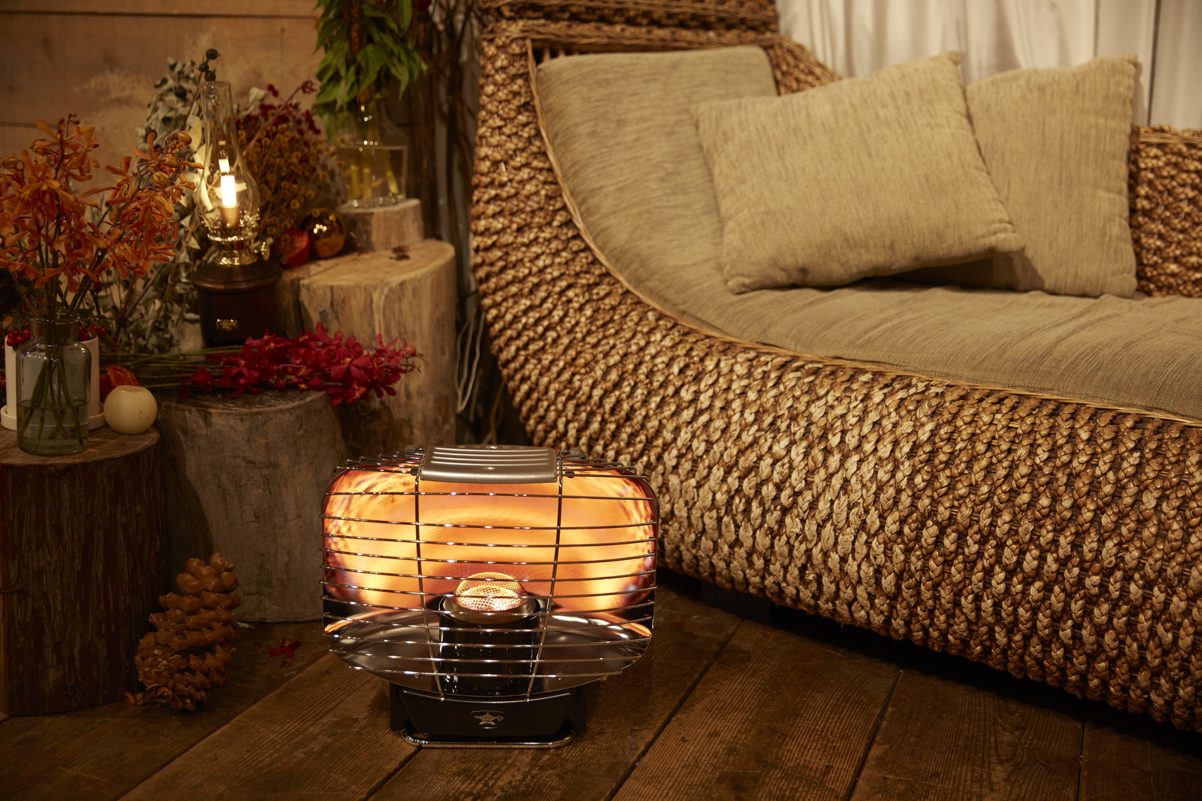 ポータブル ガス ストーブ  シルバークイーン