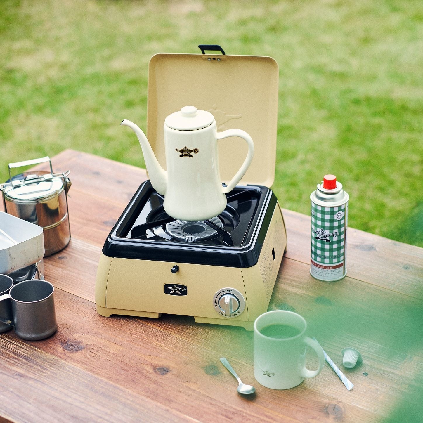 ポータブル ガス カセットコンロ kama-do