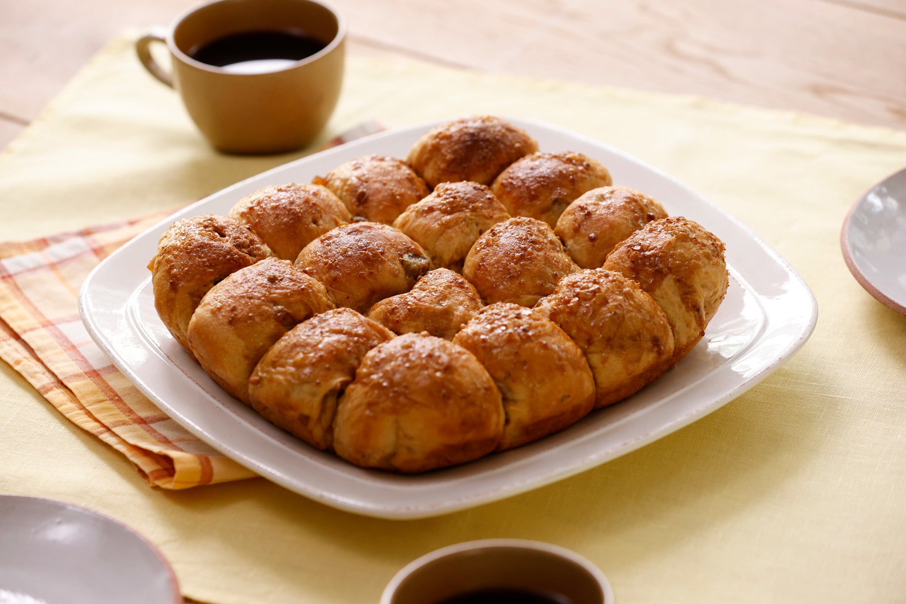 栗とオレンジの黒糖ちぎりパン