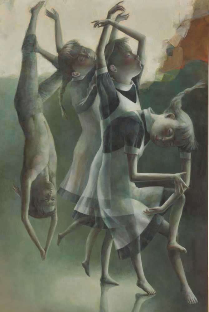 仲田道子《フリーダム》（2019年　F120　アクリル、キャンバス）