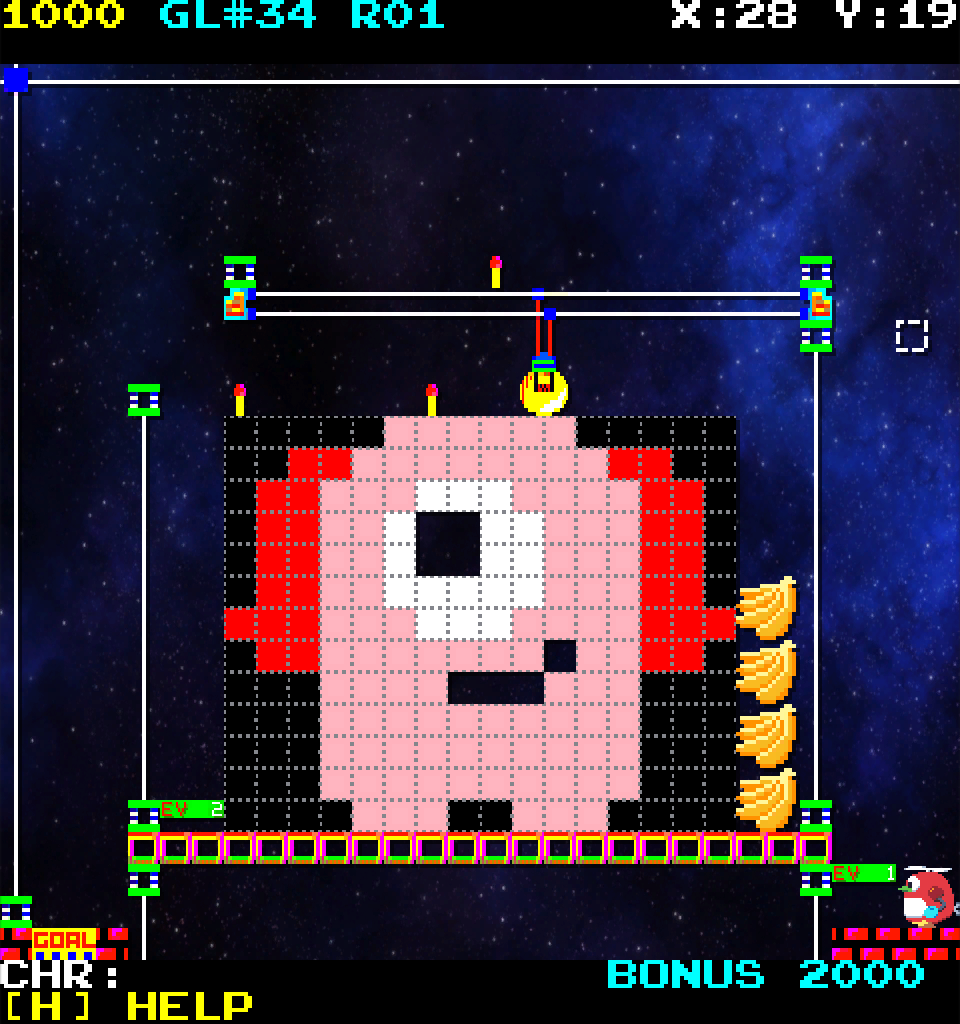 ウットイ３６７１：ゲーム画面