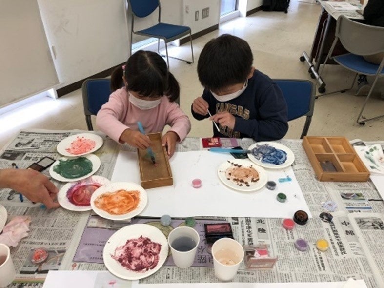 お絵かきの様子