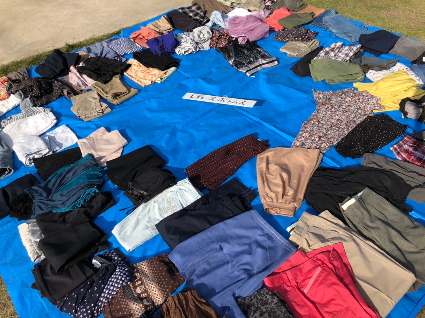 レディースはトップス、ボトムス、アウターに分類