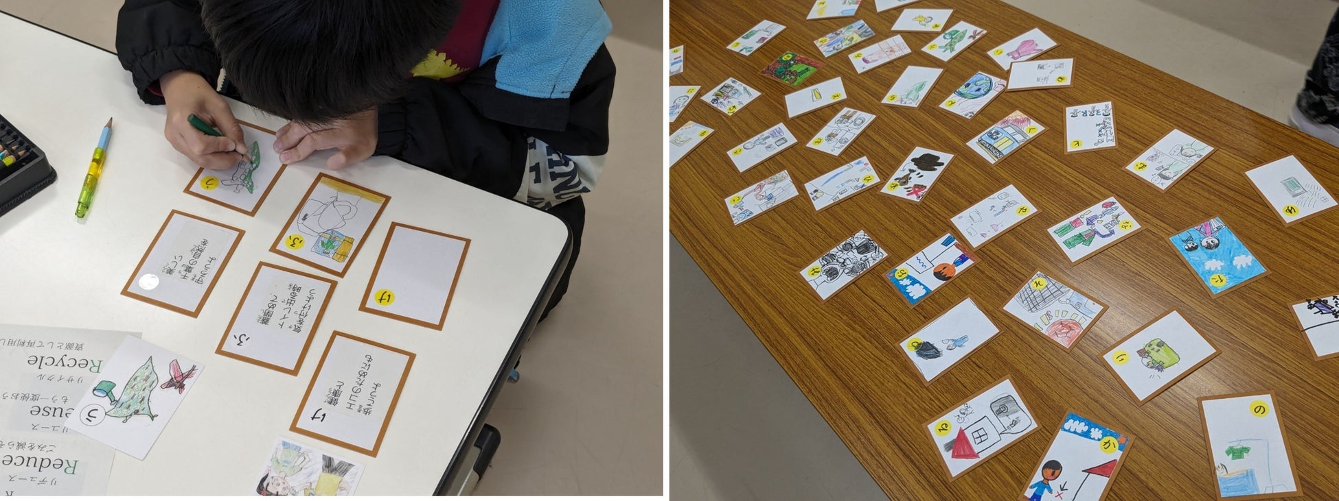 カルタ作成の様子