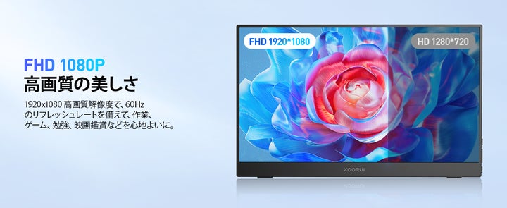 新製品】KOORUI、15.6インチのモバイルモニター「E1511A」が登場 新製品】KOORUI、15.6インチのモバイルモニター「E1511A」が登場