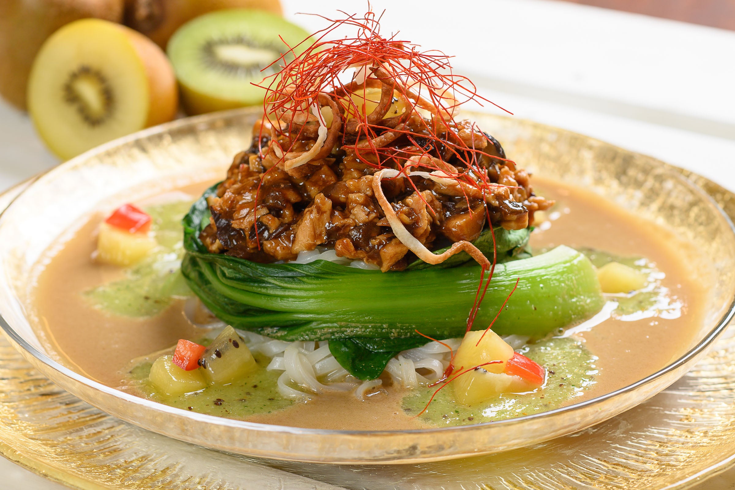 最優秀賞レシピ「ビーガン冷やしキウイ担々麺」