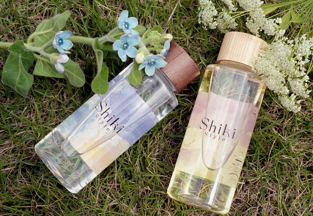 night hair oil(左)、morning hair oil(右)