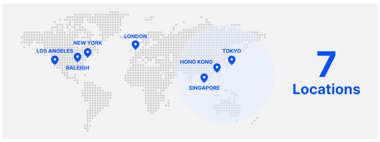 世界7拠点500名超の体制に