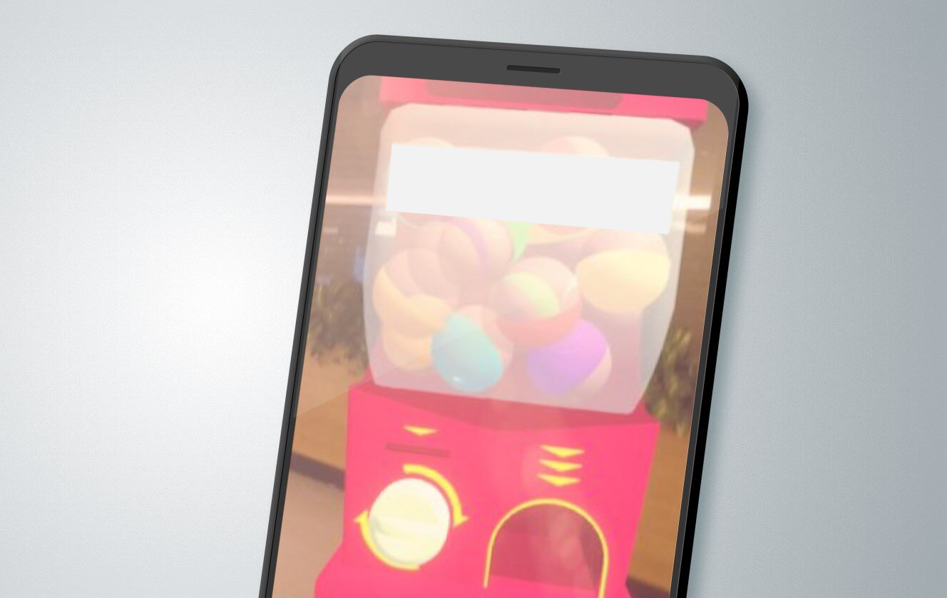 大きなARカプセルトイ