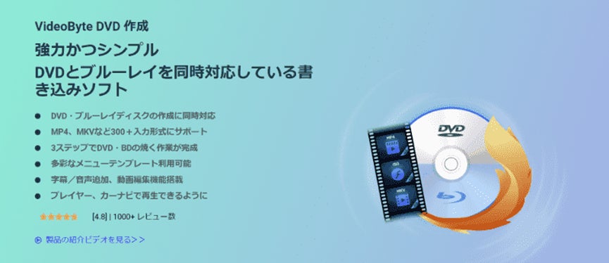 VideoByte DVD 作成」最新バージョンがリリース(Win1.0.50/Mac1.0.26