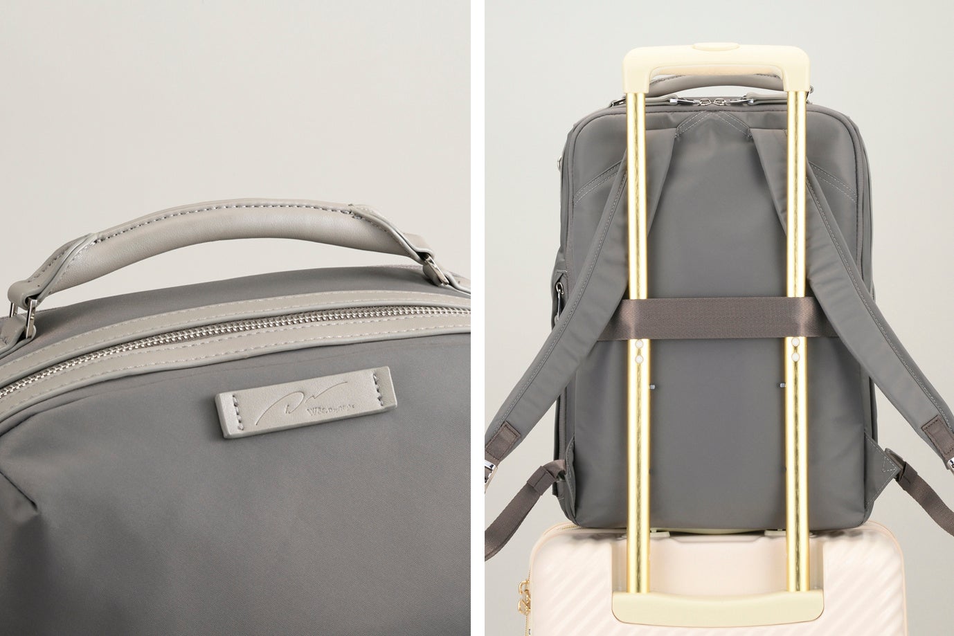 メル14788【新品未使用】タグ付W&.DayNight リュック グレー メル14788【新品未使用】タグ付W&.DayNight リュック グレー W＆