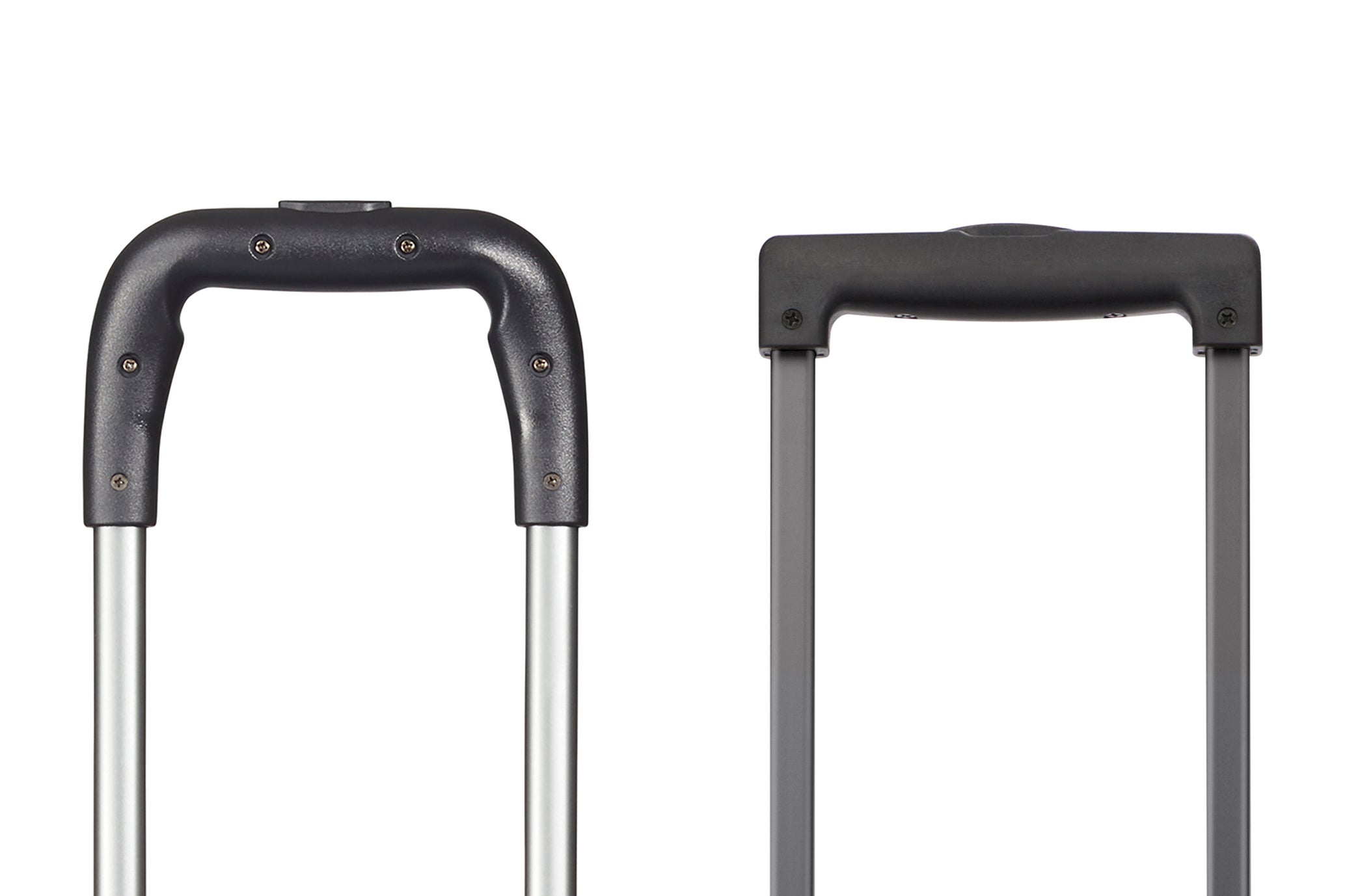 （左）3wayハンドル／（右）一般的なハンドル