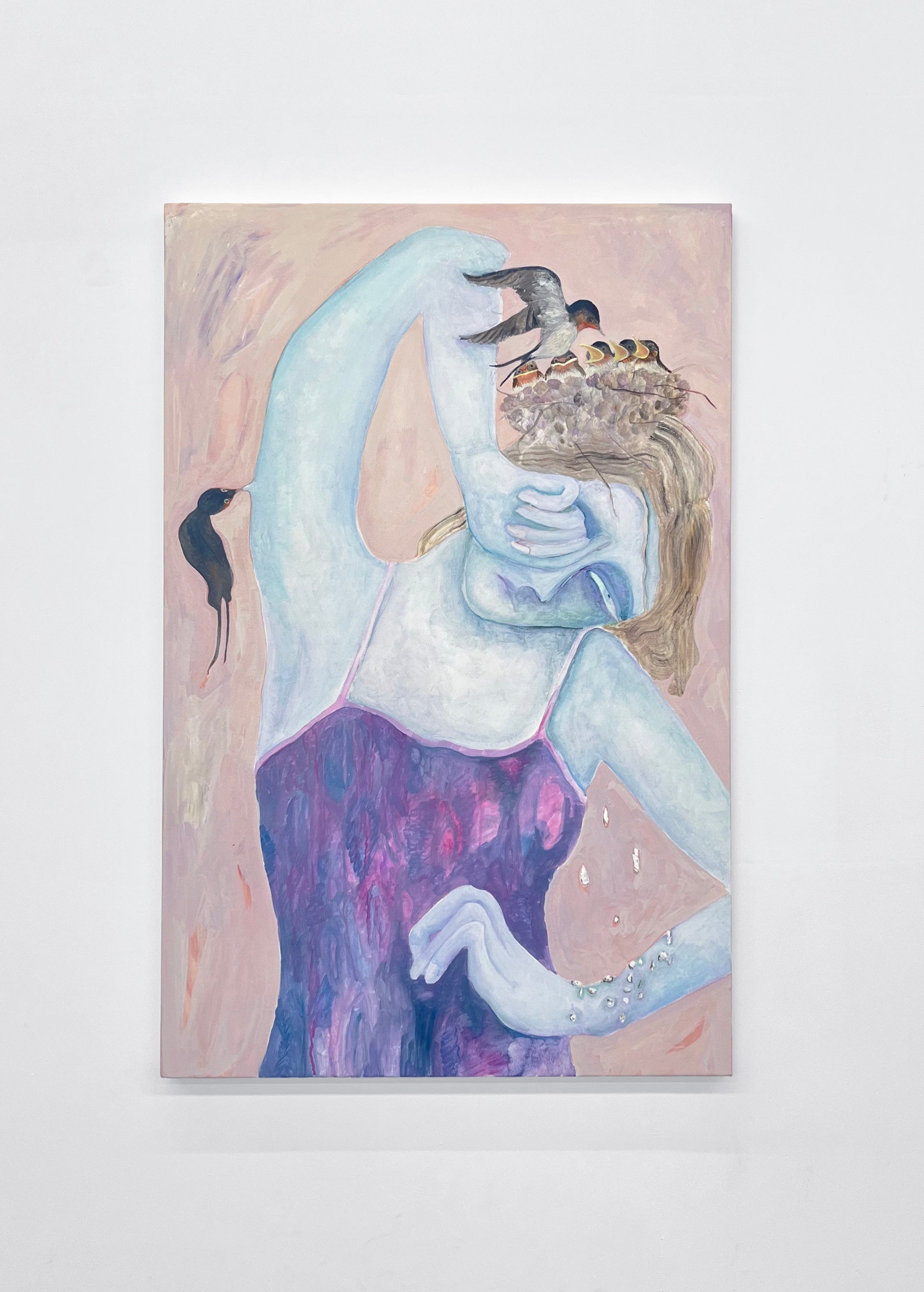 鳥をモチーフに他者との関係性を描く、谷崎桃子 個展「鳥はどこから来たのだろうか？私は鳥に魅入られ、それに逆らえない」をCOPYCENTER GALLERYで開催