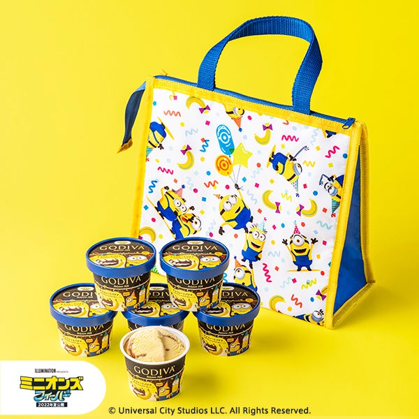 人気キャラクターミニオンとのコラボレーションゴディバ カップアイス