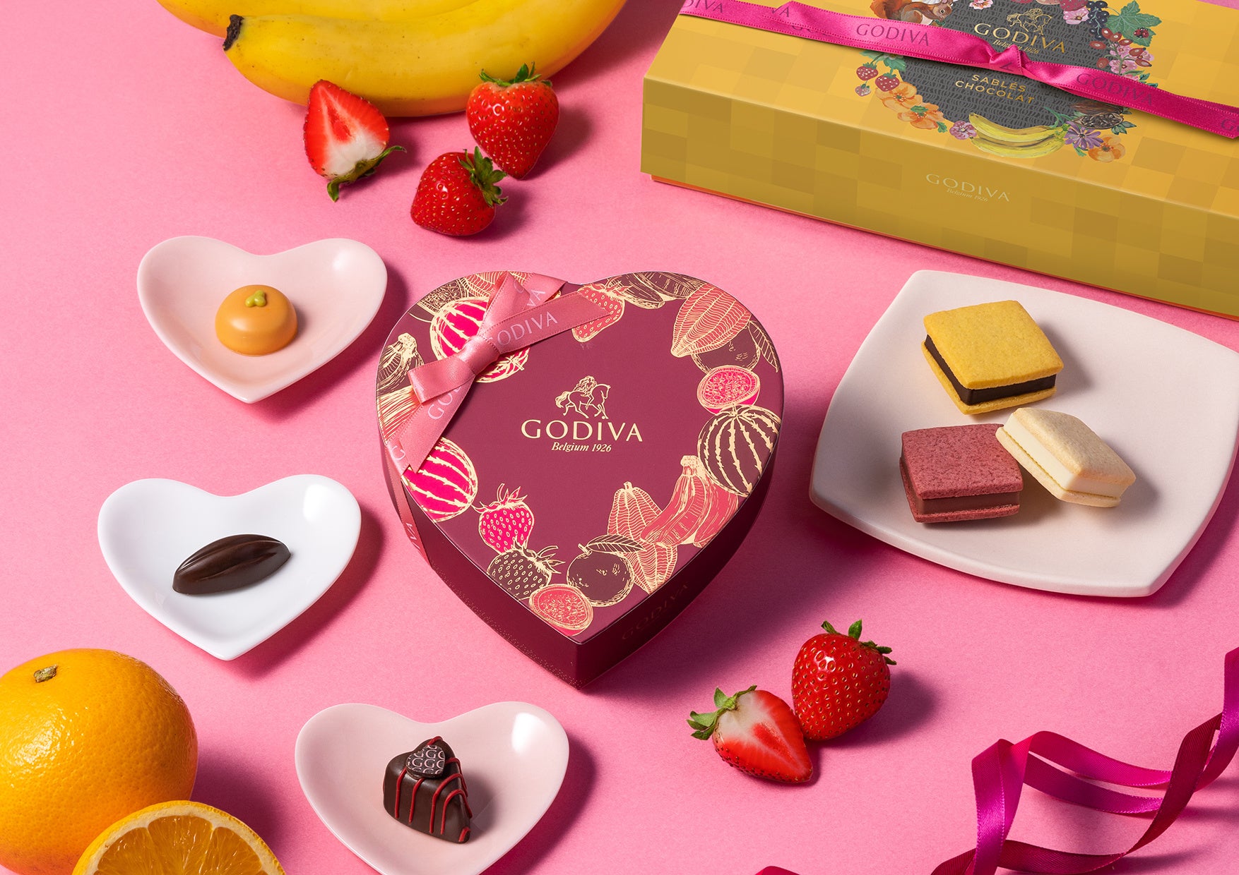 バレンタインシーズン限定「ゴディバ フルーツバスケット コレクション
