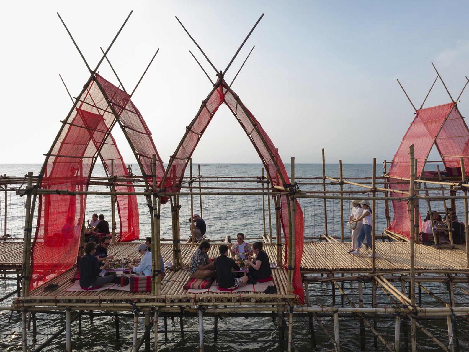 Angsila Oyster Scaffolding Pavillion