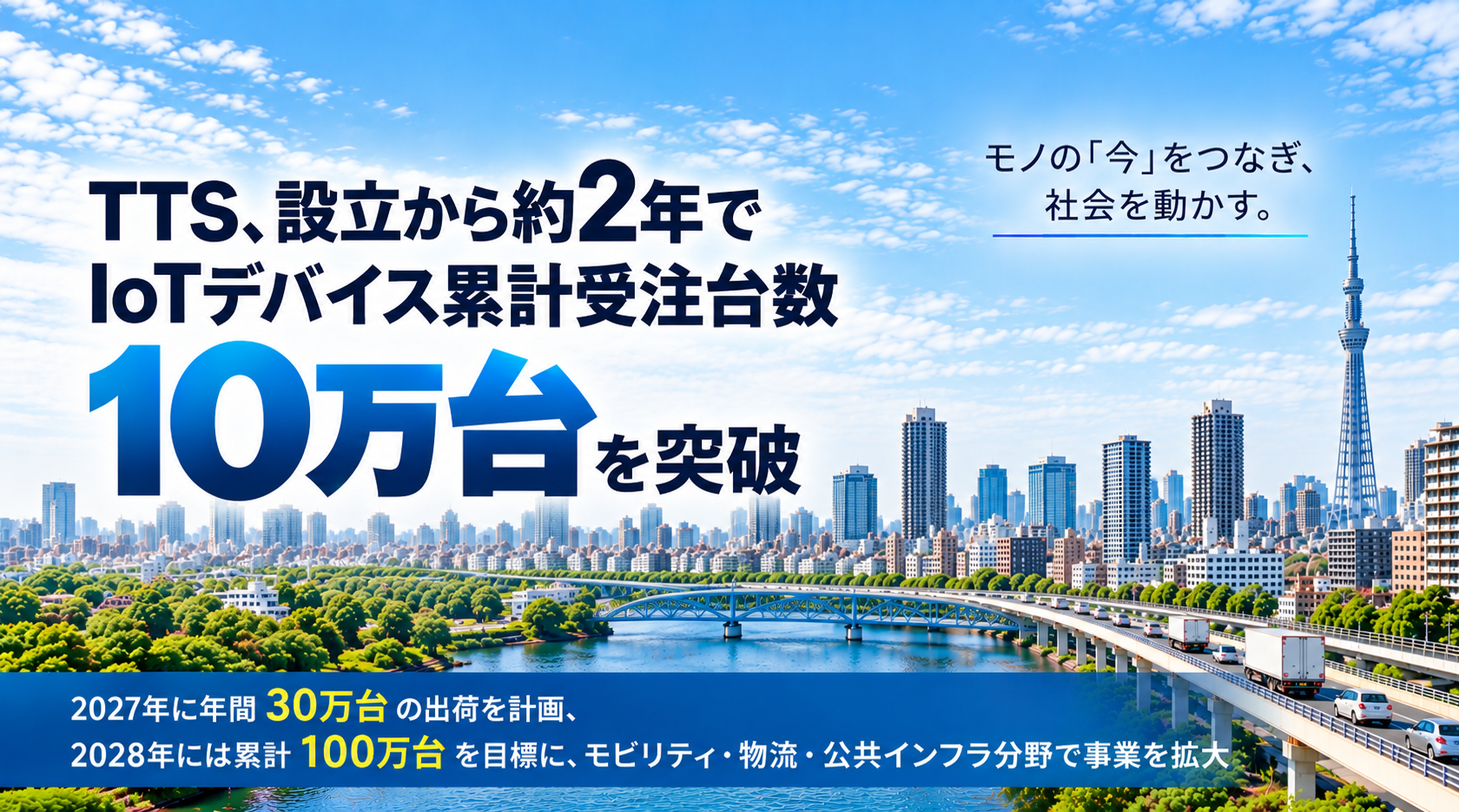 TTS、設立から約2年でIoTデバイス累計受注台数10万台を突破