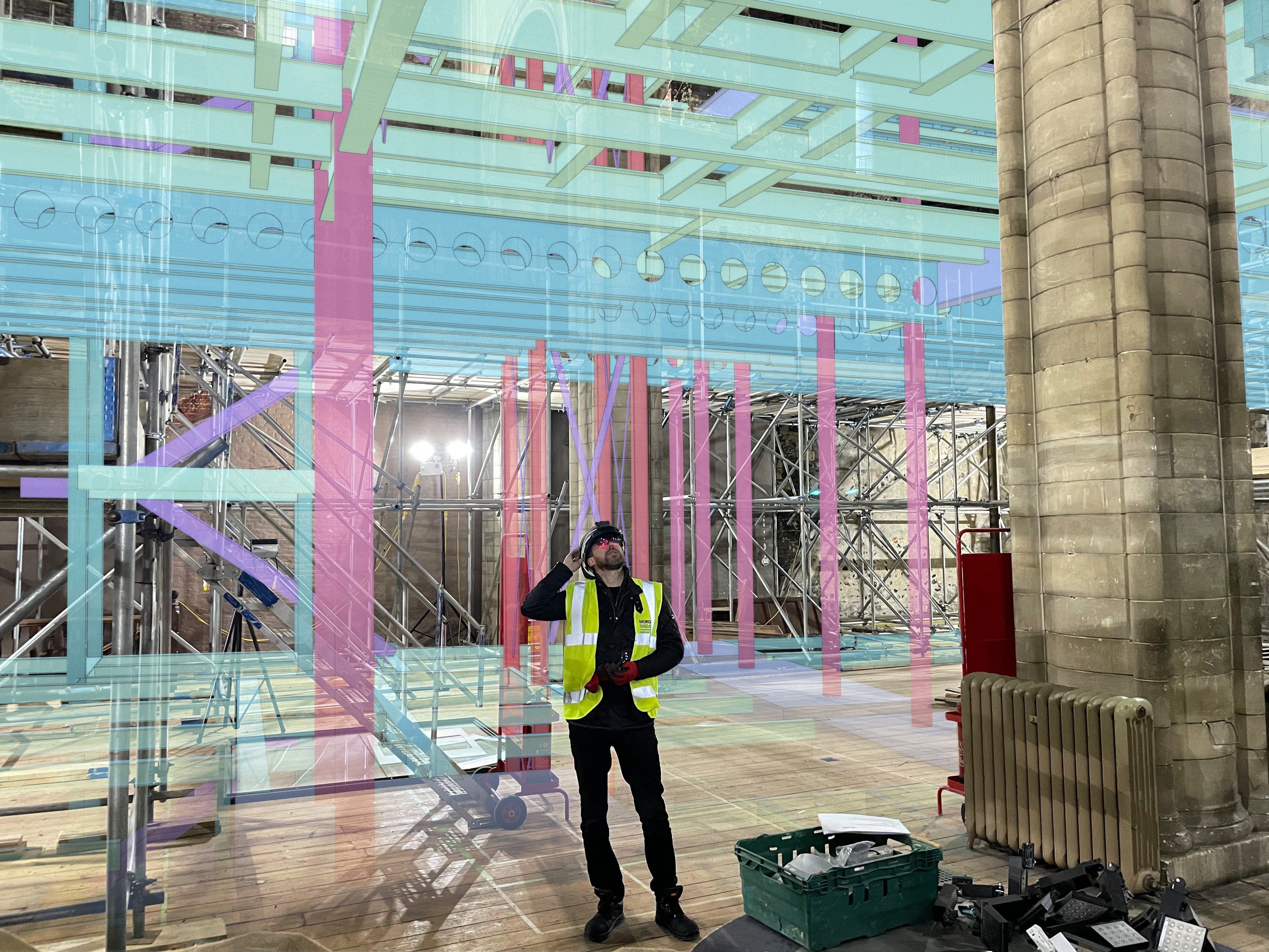 Trimble Connect MRを活用し３Dモデルを現場でMR活用