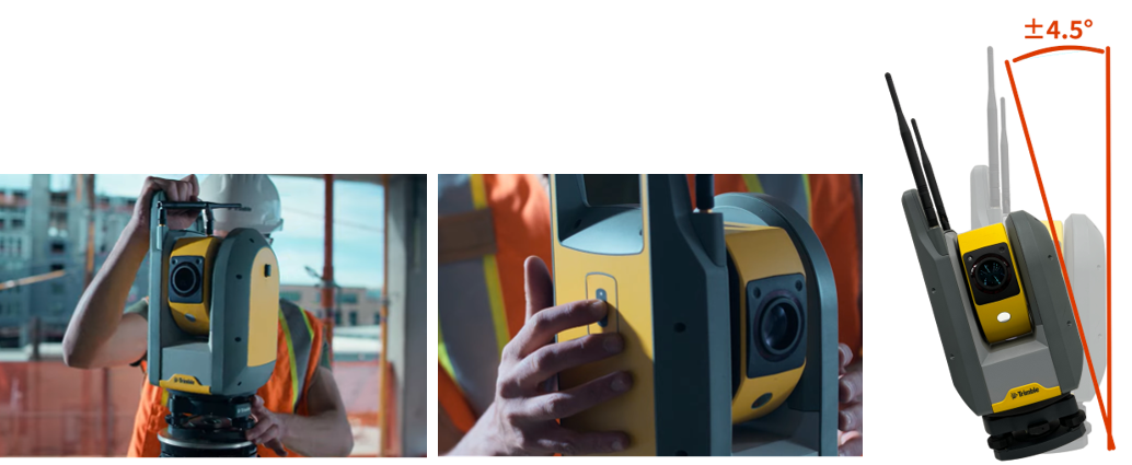 三脚に据えて電源をいれるだけの簡単設置