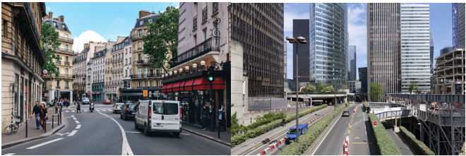 画像：欧州都市部（GPS信号が不安定なため、位置推定が課題となっていた環境）