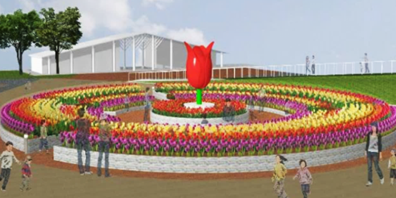 円形花壇※イメージ