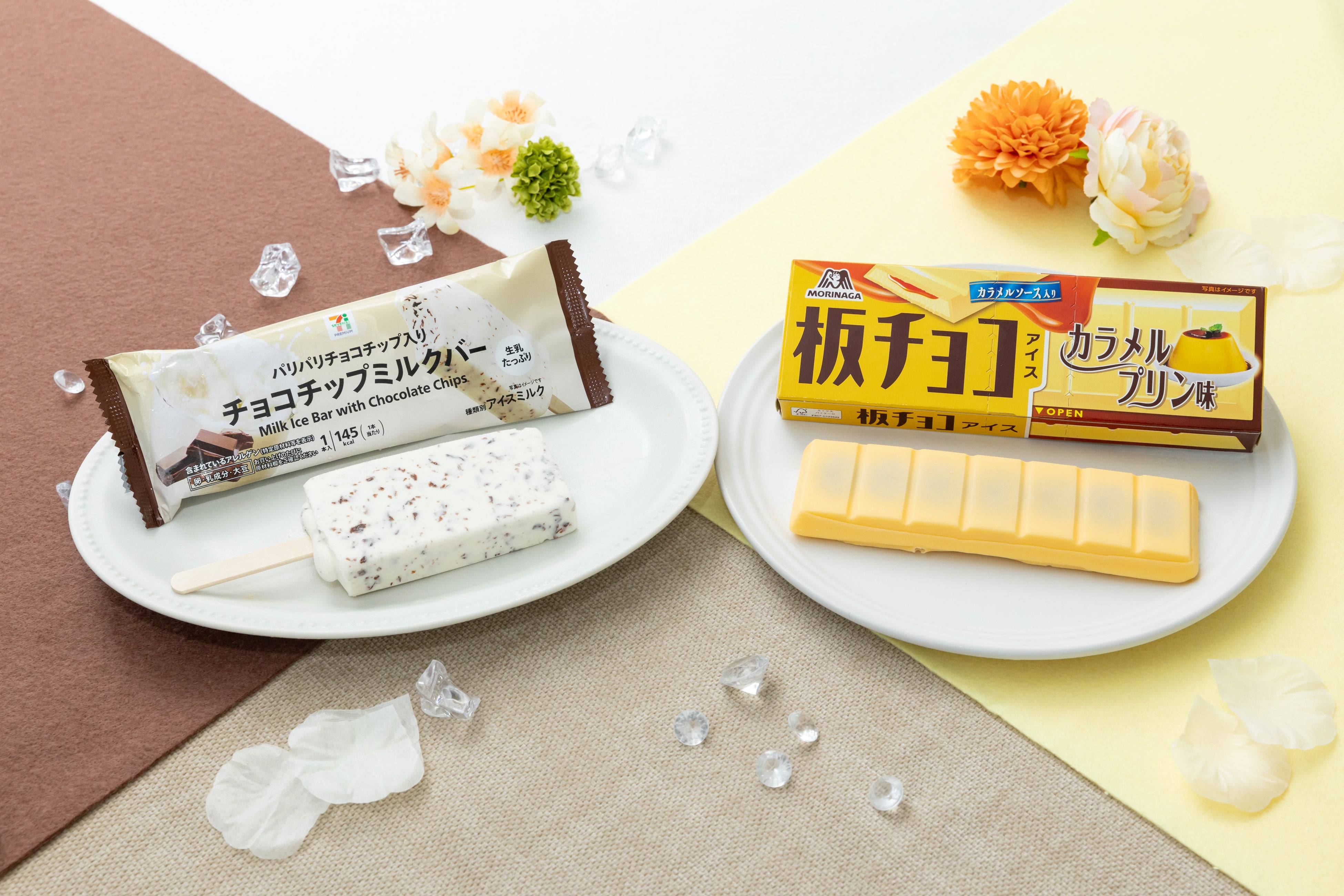 パリパリ＆パキッと食感が楽しい数量限定アイス「チョコチップミルクバー」「板チョコアイス カラメルプリン味」が8月18日（火）より順次登場！
