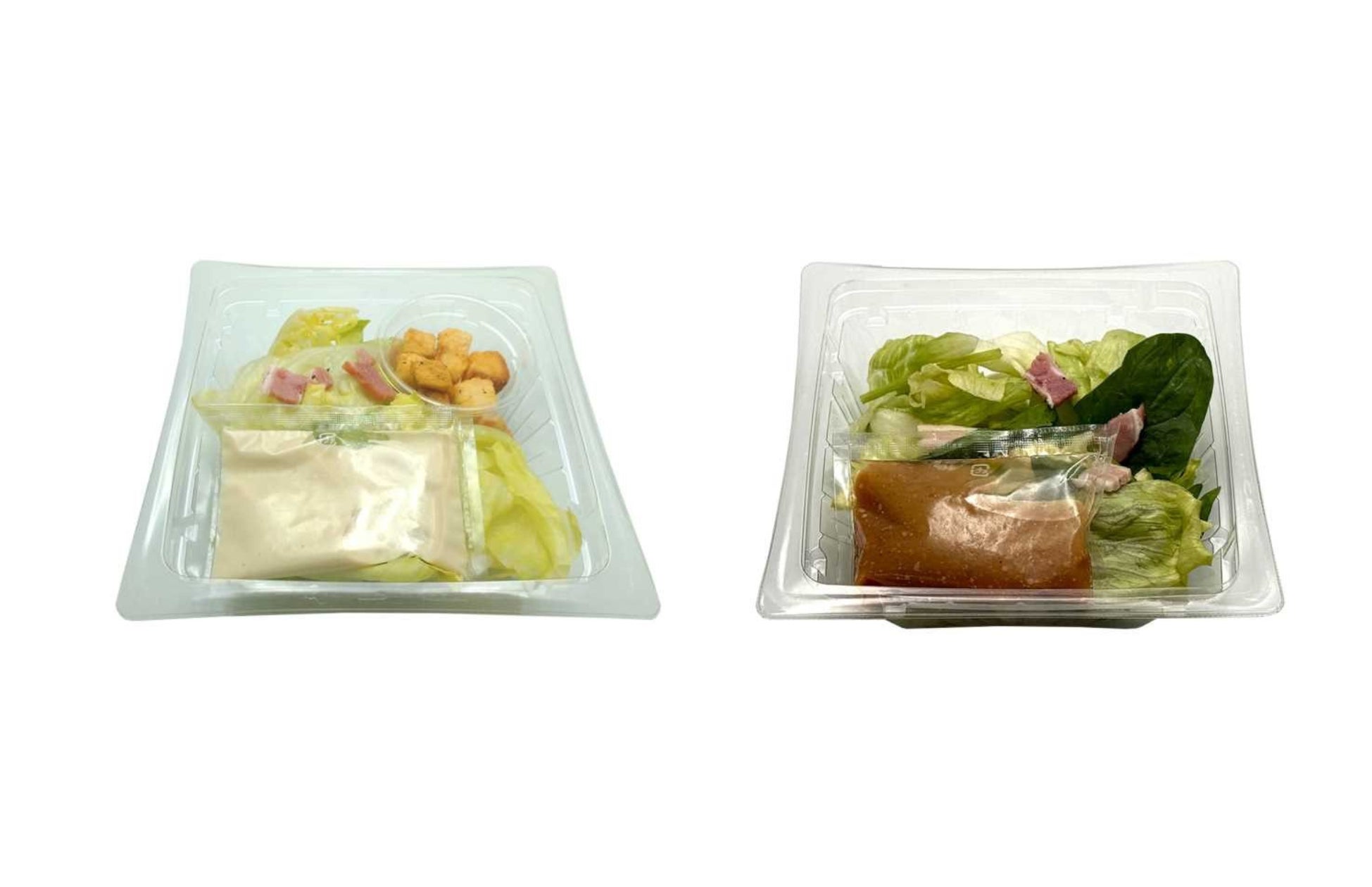 【北海道限定】人気のサラダ2品をリニューアル 野菜の味わいをより楽しめるよう、野菜を増量し、ドレッシングも刷新