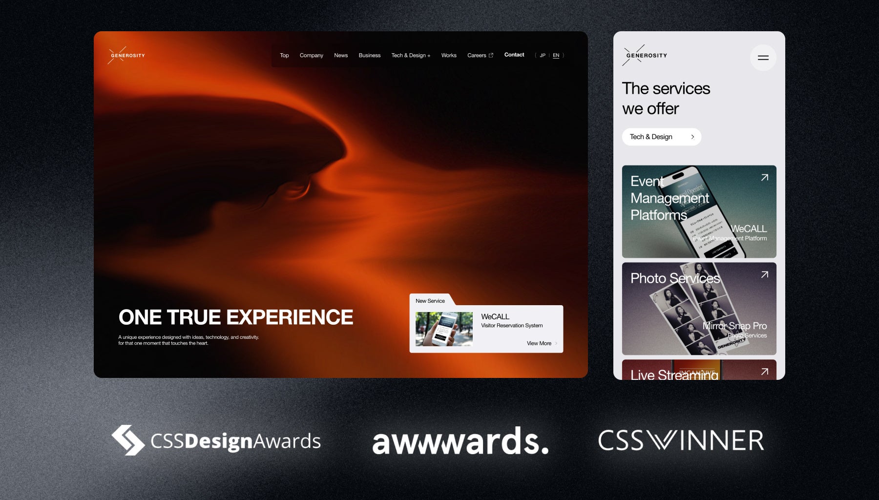 GENEROSITYが2年連続で世界的なWEBアワード『CSS Design Award』『Awwwards』『CSS Winner ...