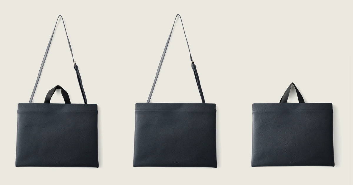 SOEJU ソージュ　ヴィーガンレザー3WAYバッグ　ネイビー ヴィーガンレザレット3WAYバッグ- SOÉJU online store｜上質な