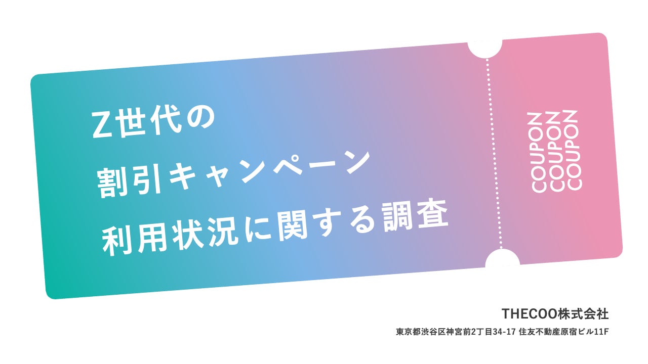 THECOO、早稲田マーケティング研究会と共同で「Z世代の割引 THECOO、早稲田マーケティング研究会と共同で「Z世代の割引